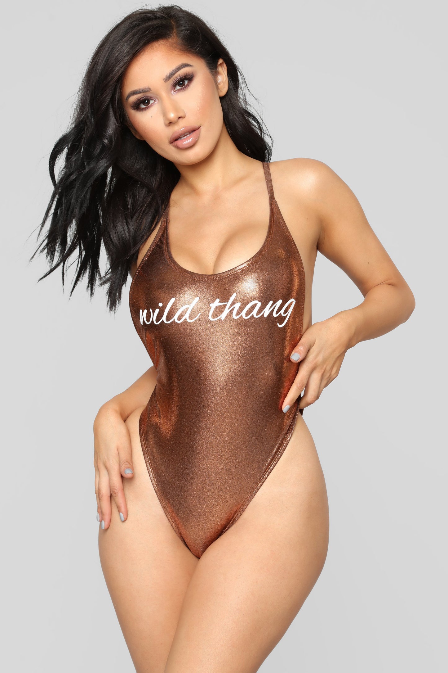 Rust Wild Thang High Cut One Piece