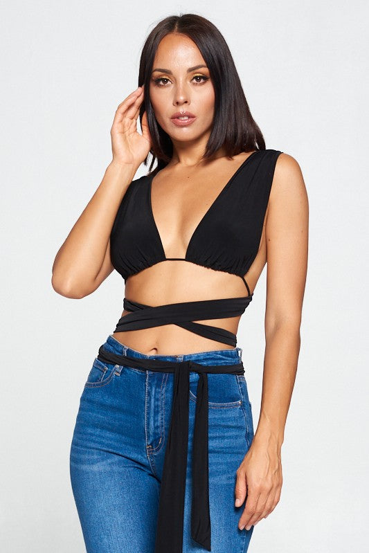 Black Multiway Crop Top