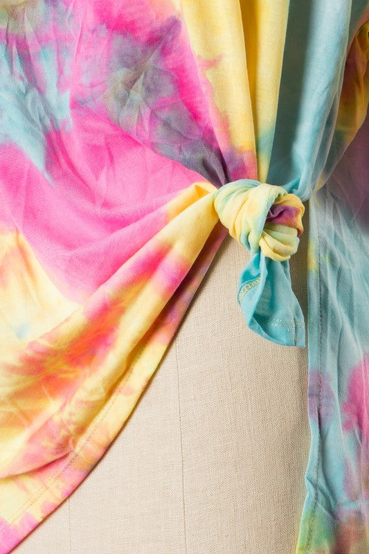 Tie Dye Oversized Knit Shirt