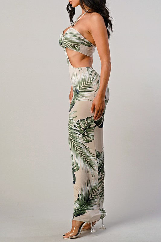 Tropic Me Down Midi Dress