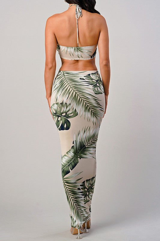 Tropic Me Down Midi Dress