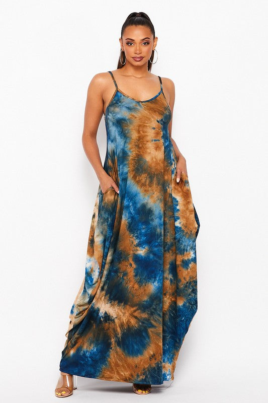 Boho Babe Dress in Tie Dye – Haute Glam Boutique