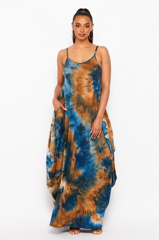 Boho Babe Dress in Tie Dye