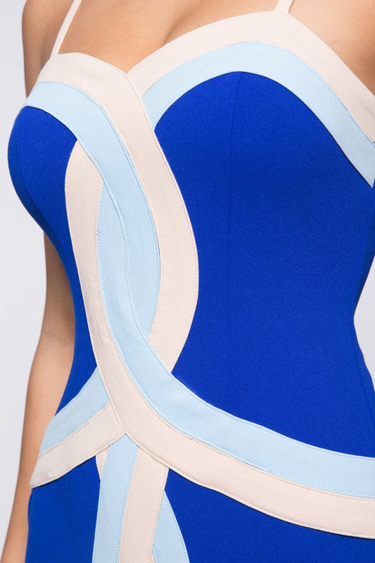 Infinity Colorblock Bodycon Dress