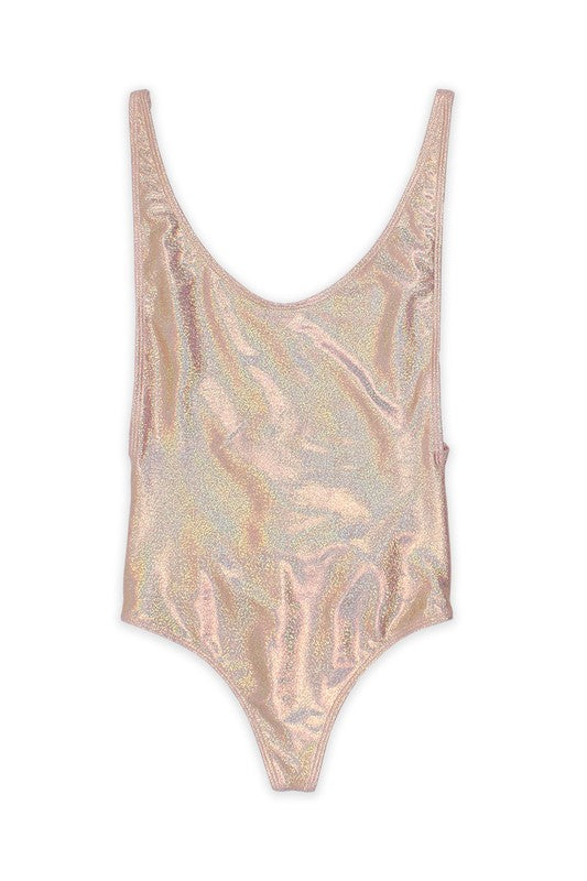 Rose Gold High Cut Thong One Piece
