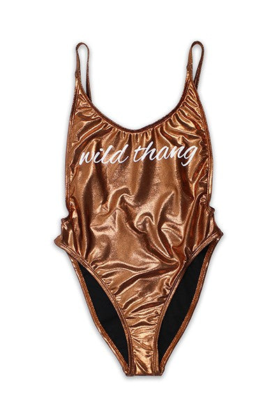 Rust Wild Thang High Cut One Piece