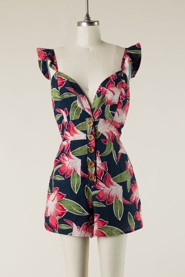 Talk Floral To Me Romper