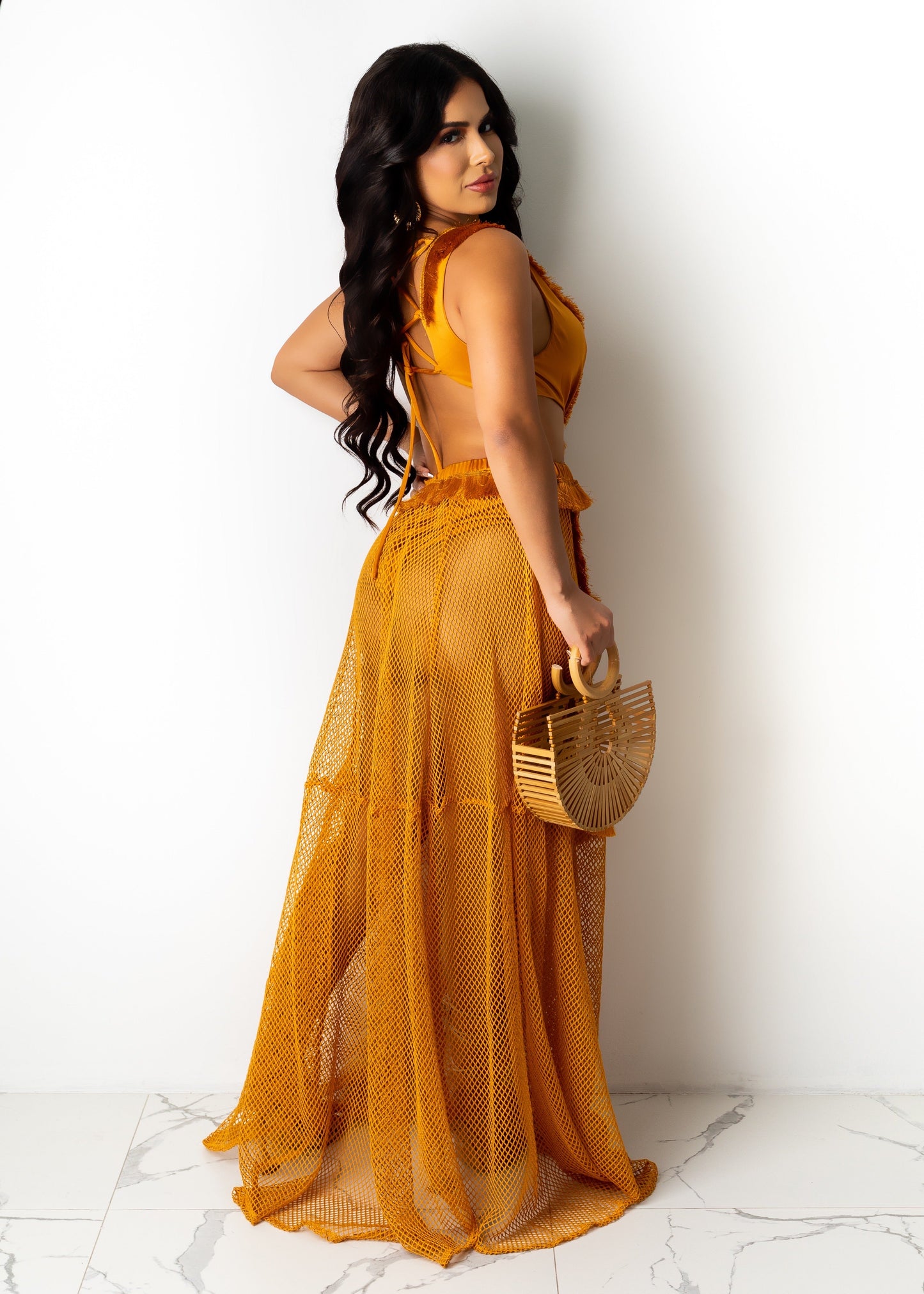 Mesh Resort Maxi Dress