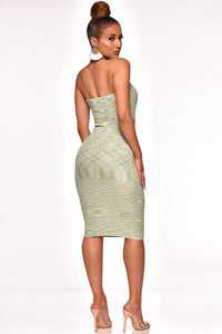 Lucky Charms Strapless Cut Out Dress
