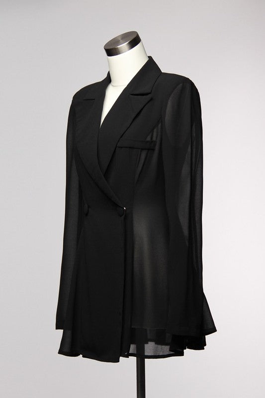 Sheer Black Jacket