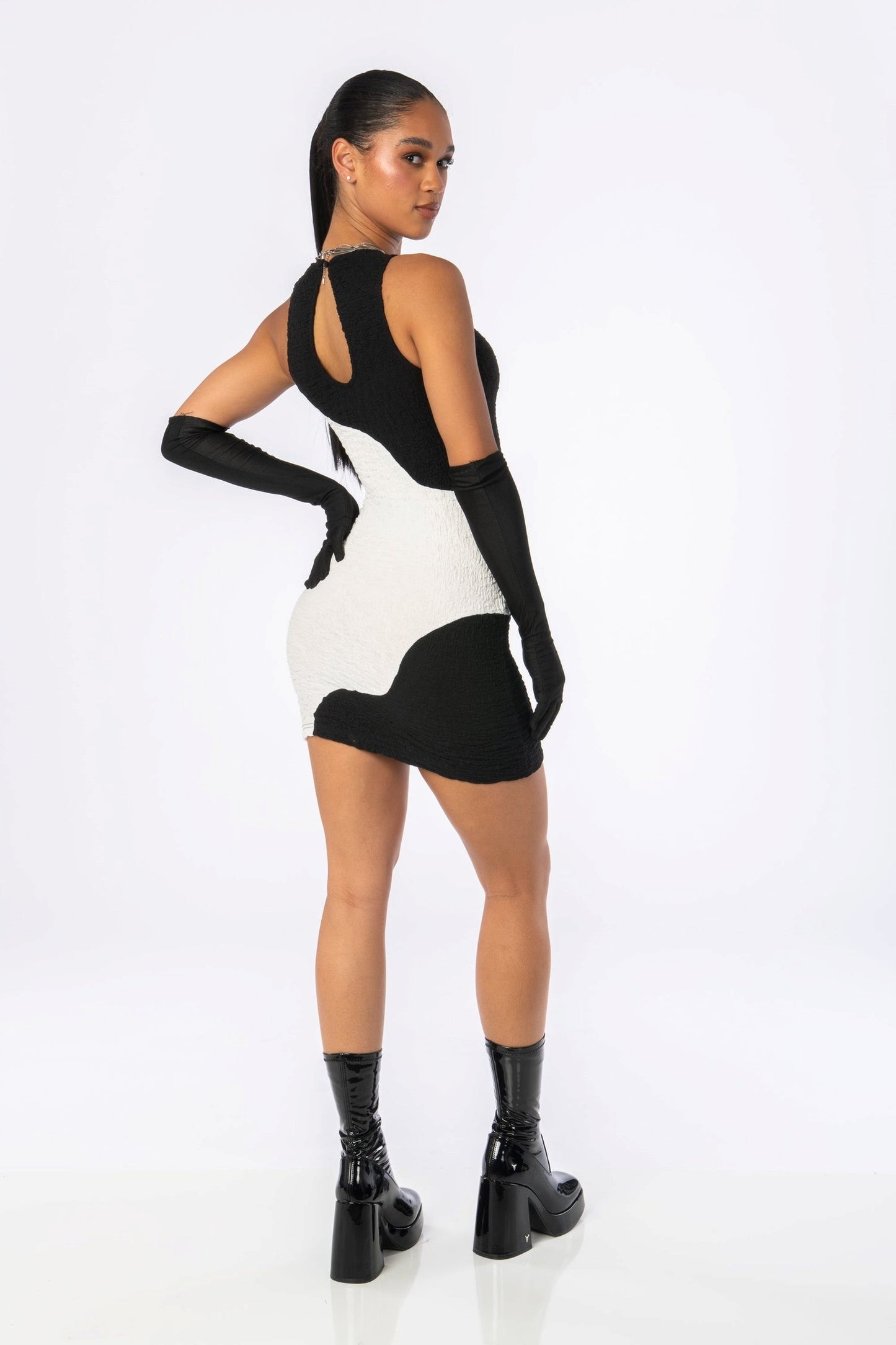 Yin and Yang Mini Dress