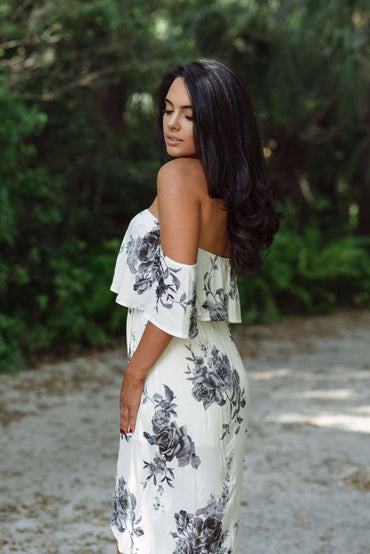 Blooming Romance Off Shoulder Dress