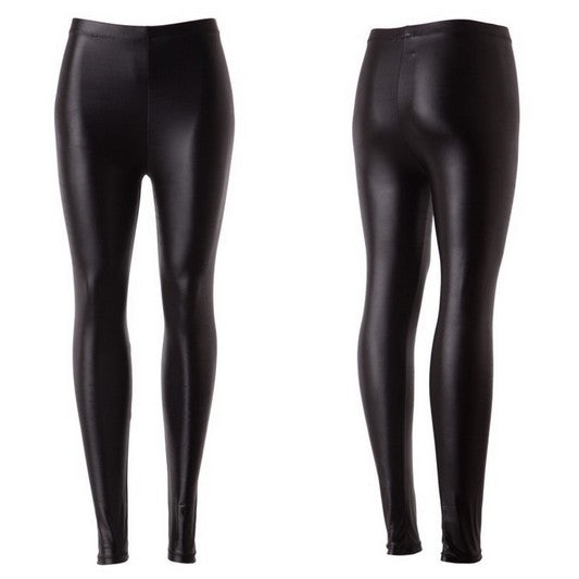 Black Faux Leather Leggings