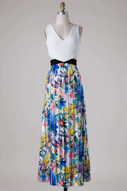 Born To Bloom Maxi Dress - Haute Glam Boutique