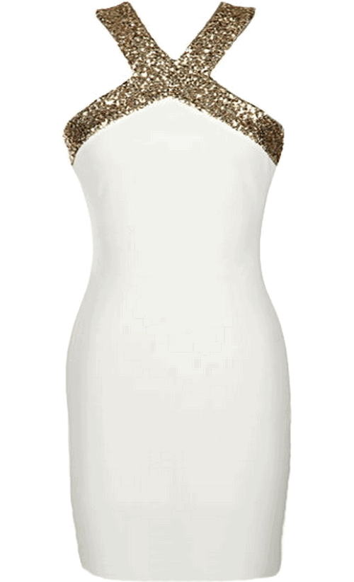 Cross Shimmer Dress