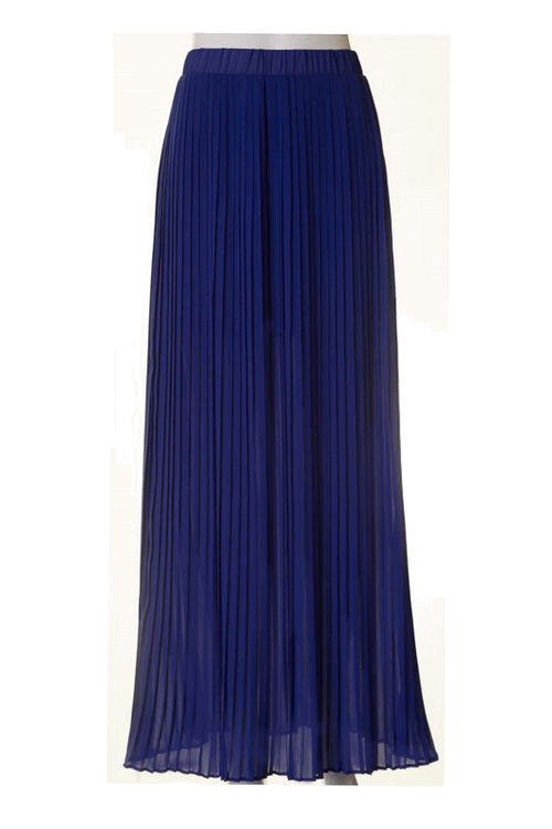 Pleated Maxi Skirt