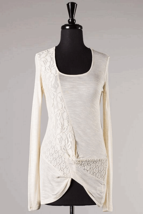 Lace Insert Blouse