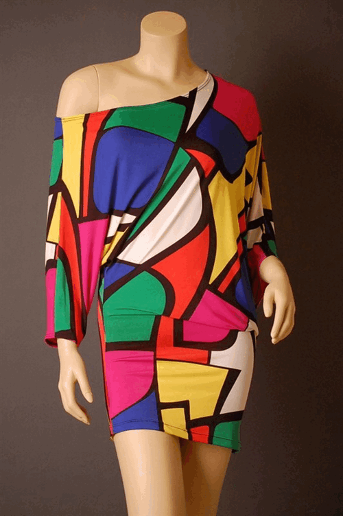 Printed Mini Dress