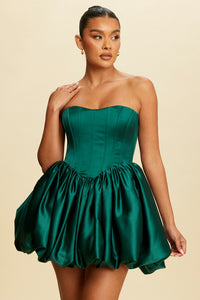 Balloon Puff Mini Dress