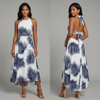 Palm Paradise Flare Dress