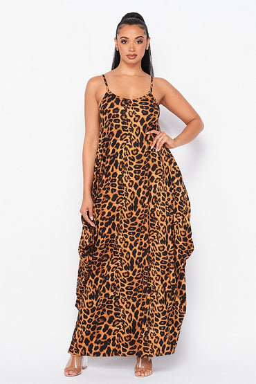 Boho Babe Dress in Leopard