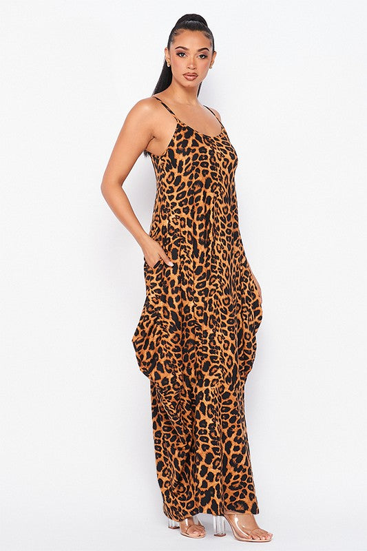 Boho Babe Dress in Leopard