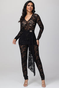 Kaylia Lace Long Sleeve Jumpsuit