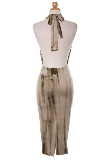 Rowena Olive Halter Dress