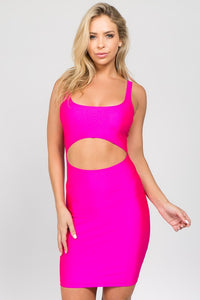 Kim K Hot Pink Mini Dress