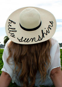 Hello Sunshine Big Summer Sun Hat