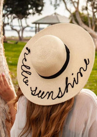 Hello Sunshine Big Summer Sun Hat