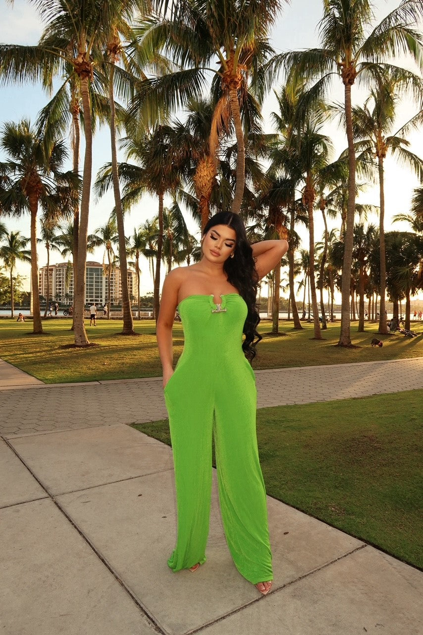 Apple green jumpsuit on sale